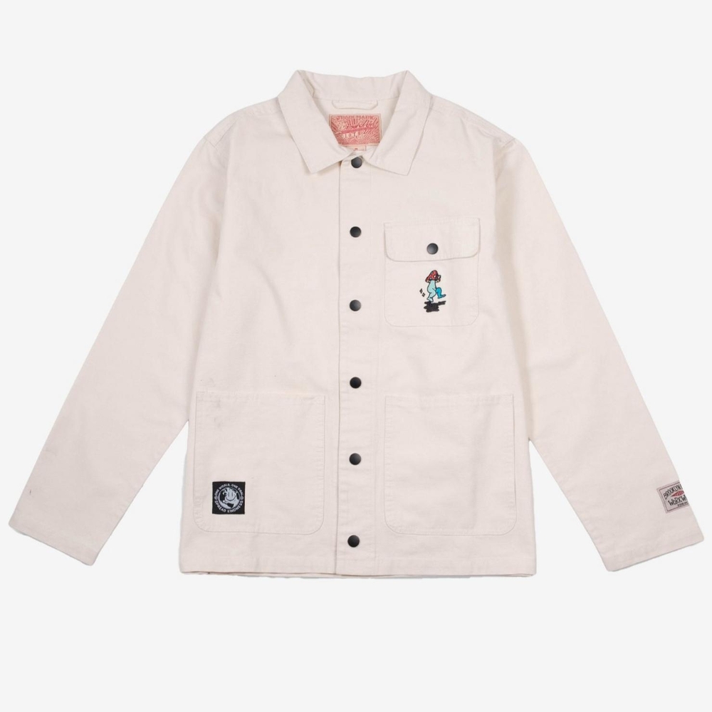 Brooklyn Cloth Cream Shirt Jacket Large